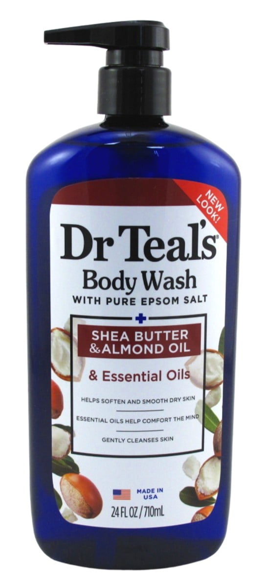 Dr Teals Body Wash Shea Butter And Almond Oil 24oz (Pack of 3)