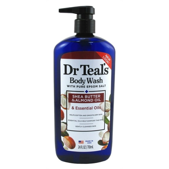 Dr Teals Body Wash Shea Butter And Almond Oil 24oz (Pack of 3)