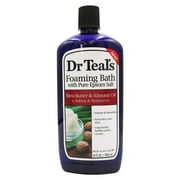 Dr Teals Epsom Salt Foaming Bath Shea Butter and Almond Oil 34 Oz.,Pack of 3