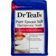 thumbnail image 1 of Dr Teals Epsom Salt Soaking Solution Therapeutic Relieves, 6 LB.,Pack of 2, 1 of 2