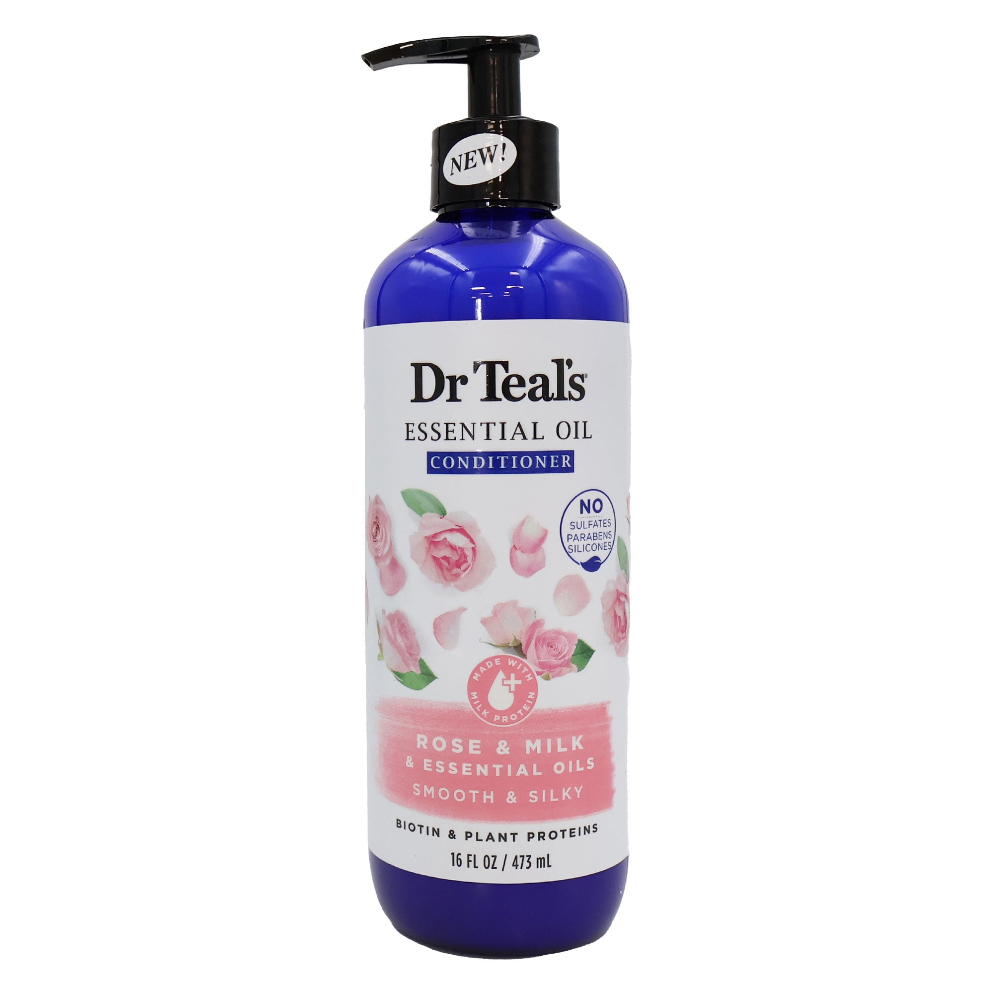 Dr Teals Essential Oil Conditioner with Rose, 16 Oz., Pack of 3