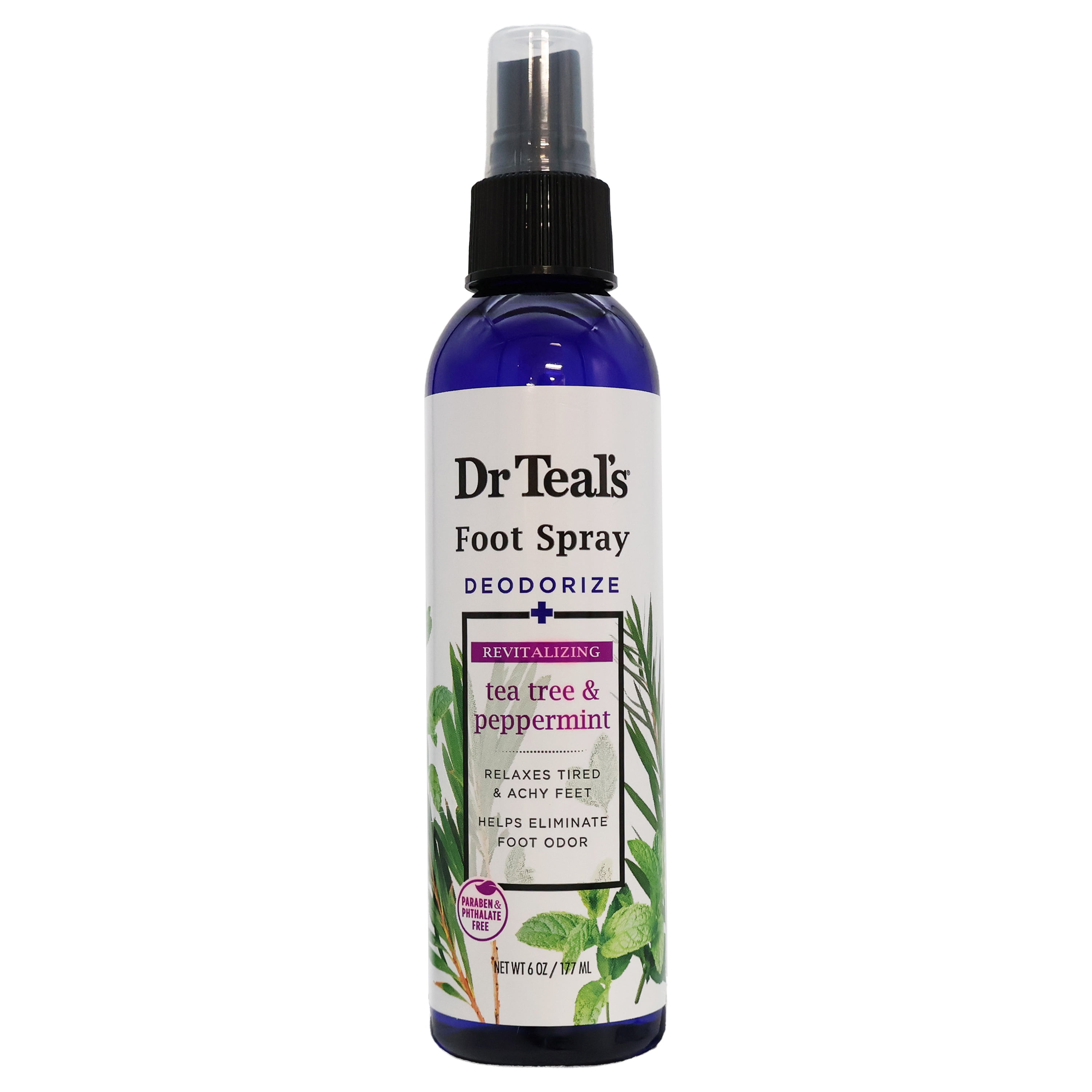Dr Teals Foot Spray Deodorize Revitalizing Tea Tree Peppermint, 6 Oz