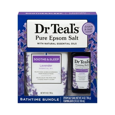 Dr Teals Lavender Bath Care Gift Set, 2 Pieces (14 oz; 3 oz)