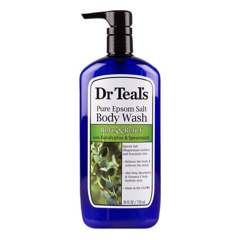 Dr. Teals Relax And Relief Ultra Moisturizing Body Wash With Eucalyptus Spearmint - 24 Oz, 3 Pack