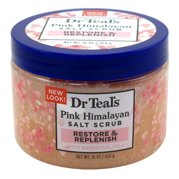Dr Teals Salt Scrub Pink Himalayan Restore 16oz Jar (Pack of 3)