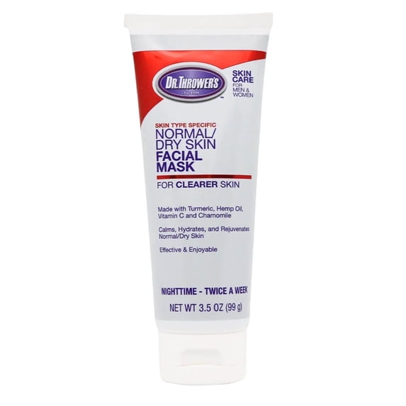 Dr. Thrower's Normal/Dry Skin Facial Mask with Turmeric and Vitamin C, 3.5 oz