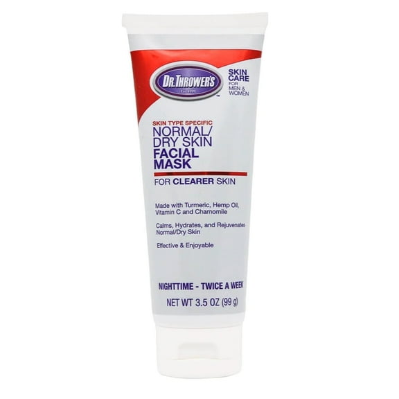 Dr. Thrower's Normal/Dry Skin Facial Mask with Turmeric and Vitamin C, 3.5 oz