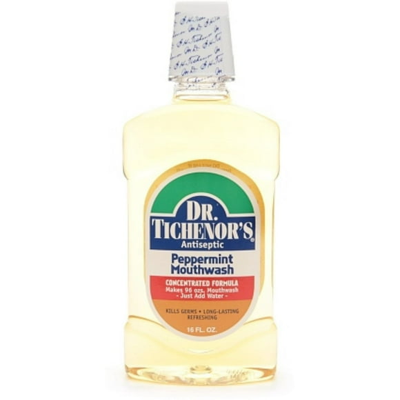 Dr. Tichenor's Antiseptic Mouthwash, Peppermint 16 oz (Pack of 3)