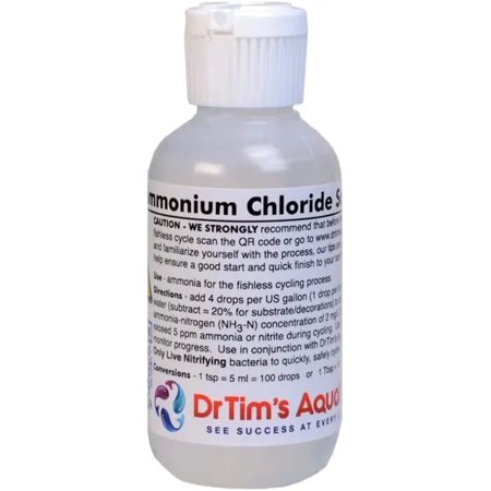 Dr. Tim's Aquatics Cycling Aquarium Ammonium Chloride Soultion, 2 Oz