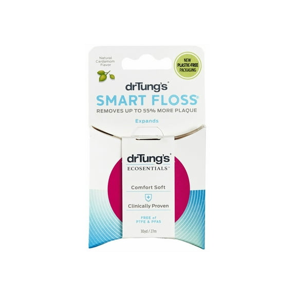 Dr. Tung's Smart Floss, 30 Yds, Natural Cardamom Flavor 1 Ea Colors May Vary 3pk