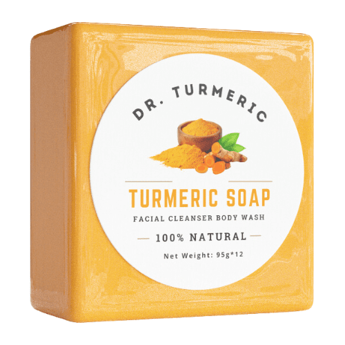 Dr. Turmeric Soap Bar | Face & Body Cleanser | Moisturizing | Lathering | Deep Cleansing | Evens Skin Tone | Refreshing Scent | Radiant Skin | 1 count pack of 1|