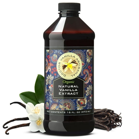 Dr Vanilla Organic Natural Vanilla Extract (16oz)