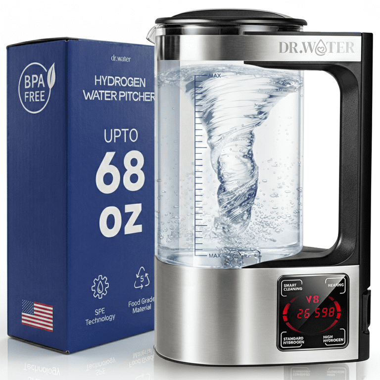 Dr.Water Hydrogen Water Bottle | 3X Hydrogen Concentration | 68oz