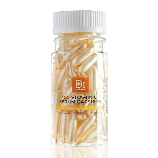 Dr. Wellness Anti Aging Vitamin C Serum for Face, 90 Capsules