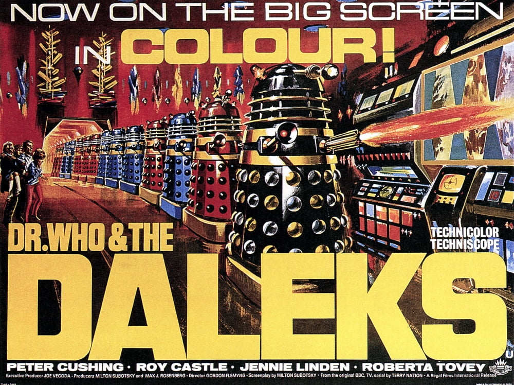 Dr Who And The Daleks Canvas Art - (28 x 22)