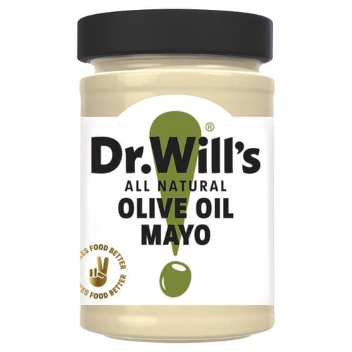 Dr Will's All Natural Olive Oil Mayonnaise 175g, British Import (Pack of 2)