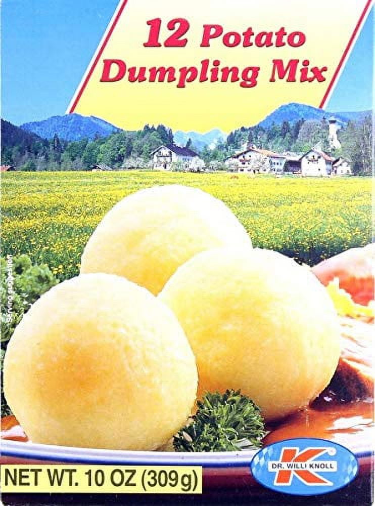 Dr. Willi Knoll 12 Halb And Halb Knoedel German Dumpling Mix 10 ounce (Pack  of 2) with Bamboo Serving Tong- Easy to Prepare and Delicious Potato  Dumpling Mix