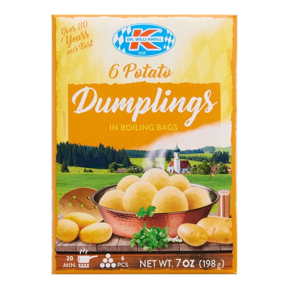 Dr Willi Knoll Bavarian Potato Dumplings in Boiling Bags 7 oz. Pack of 3