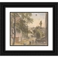 thumbnail image 1 of Dr. William Crotch 17x15 Black Ornate Wood Framed Double Matted Museum Art Print Titled - Balloon Over Holland Street, Kensington, 22 July 1835, 7 P.M. (1835), 1 of 5