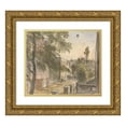 thumbnail image 1 of Dr. William Crotch 22x20 Gold Ornate Framed and Double Matted Museum Art Print Titled - Balloon Over Holland Street, Kensington, 22 July 1835, 7 P.M. (1835), 1 of 4