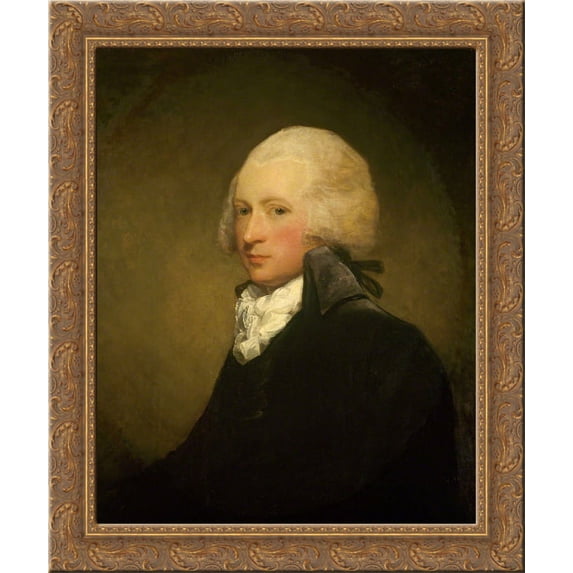 Dr. William Hartigan 24x20 Gold Ornate Wood Framed Canvas Art by Gilbert Stuart