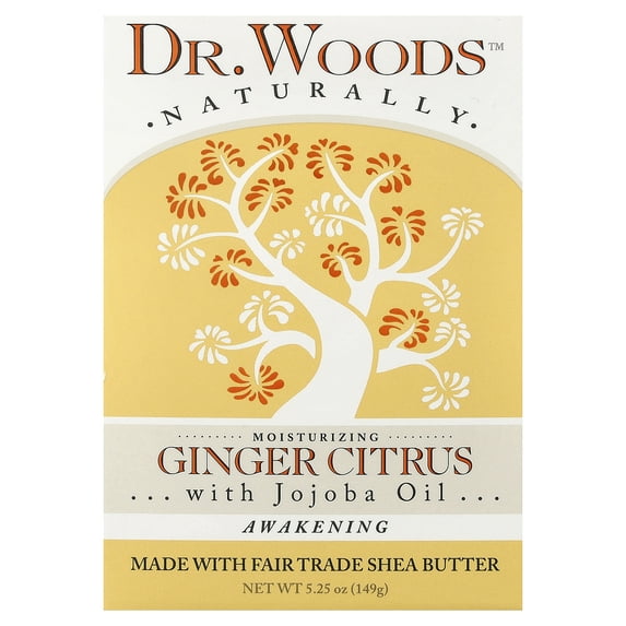 Dr. Woods - Awakening Castile Bar Soap Ginger Citrus - 5.25 oz.