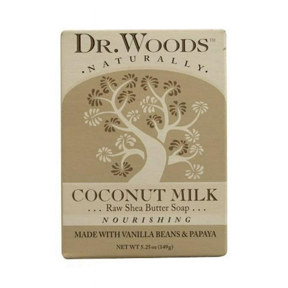 Dr. Woods Bar Soap Coconut Milk, 5.25 Ounce
