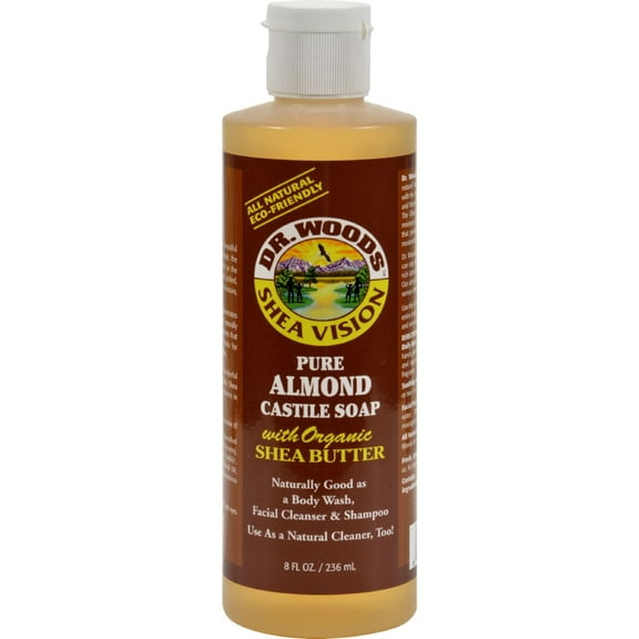 Dr. Woods Shea Vision Pure Almond Castile Soap 8 oz