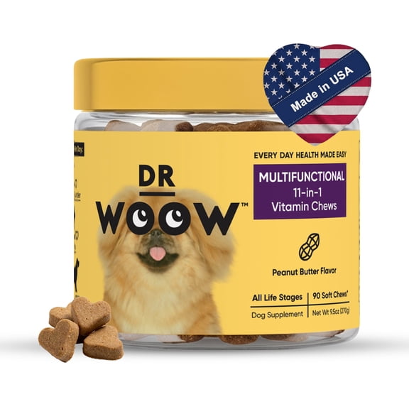 Dr Woow 11-in-1 Multifunctional Multivitamin Soft Chews for Dogs