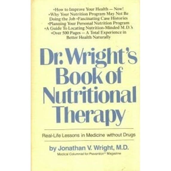 Pre-Owned Dr.Wrights Book Ofnutritional the (Hardcover) 0878572708 9780878572700
