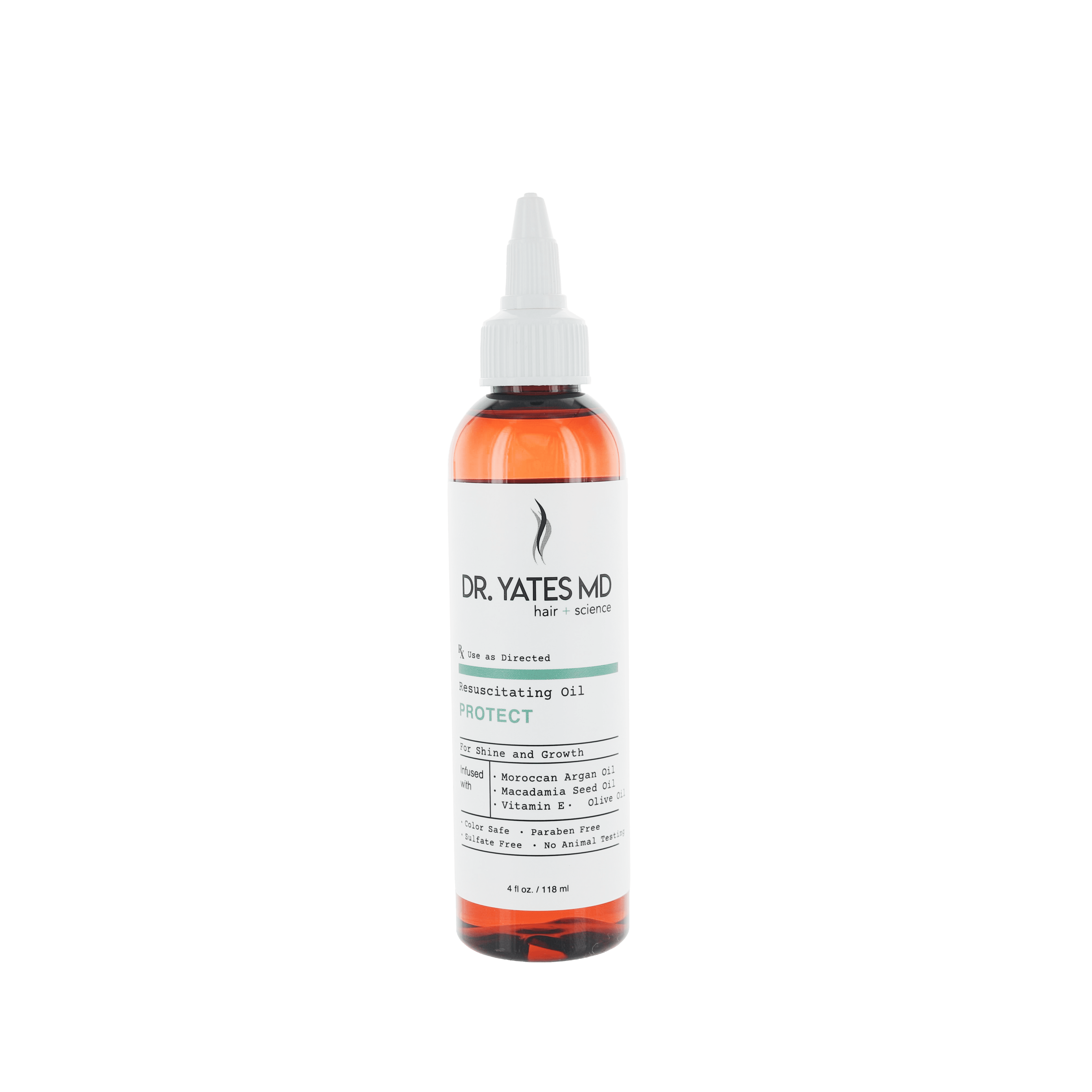 Dr. Yates MD - Resuscitating Oil, For Shine & Growth, with Moroccan Argan Oil and Vitamin E (4 Fl Oz)