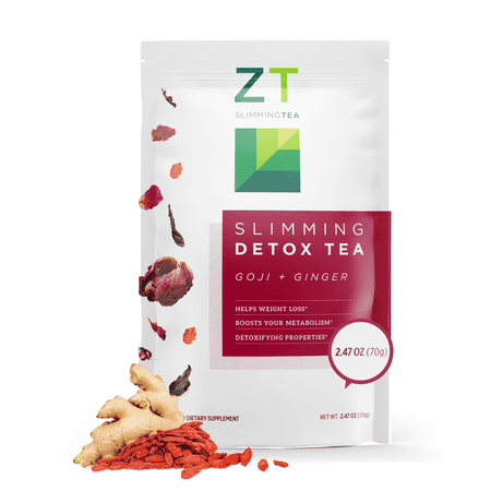 Dr. Zisman Goji-Ginger Detox Tea for Men & Women | Organic Herbal Blend for Metabolism (30 Bags)