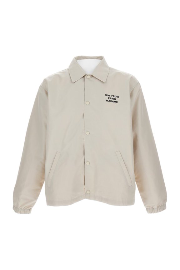 Drôle De Monsieur Waterproof Twill Oversized Jacket With Pointed Collar (Men's)