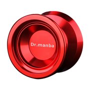 Dr.manba Yo-yos, Professional Yoyo for Kids and Beginners, Responsive Auto Return Yo Yo Best for String Tricks + Extra 2 Strings & 3 Month Warranty (Red)