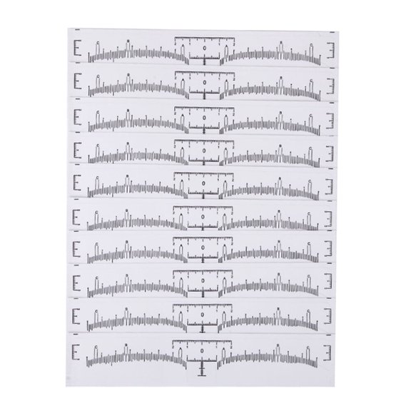 Dr.pedi 10-Pack Disposable Eyebrow Shaping Guides, Reusable Stencil Tools for Perfect Eyebrow Makeup, Salon & Home Practice