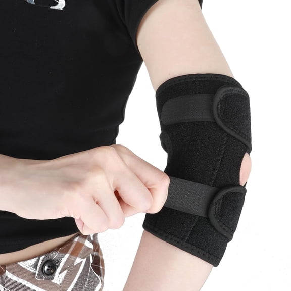 Dr.pedi Adjustable Elbow Support Sleeve for Sports, Breathable Compression Elbow Guard for Men & Women, Ideal for Running, Basketball, Tennis & Gym