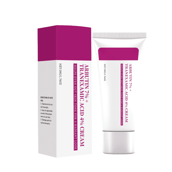 Dr.pedi Beauty Arbutin 7% + Tranexamic Acid 4% Cream, Niacinamide & Glutathione for Dark Spots, Freckles, Blemishes, Hyperpigmentation, 50ml/1.69 fl.oz