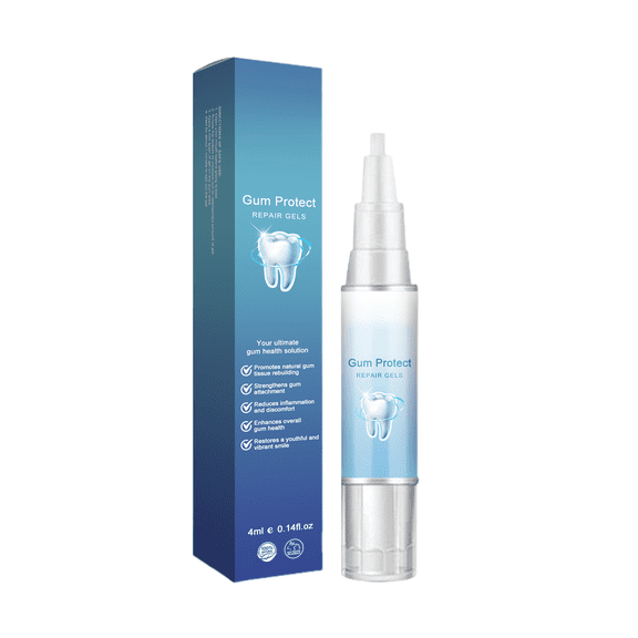 Dr.pedi Gentle Teeth Cleaning Gel, Tartar & Stain Removing Formula, Fresh Mint Flavor, 4ml/0.14 fl oz, Daily Oral Care