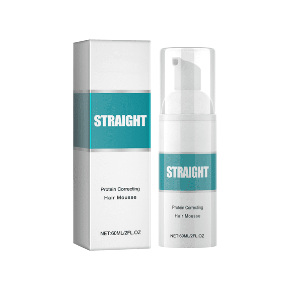 Dr.pedi Protein Correcting Hair Mousse, Smoothing & Frizz Control, Keratin Treatment, Heat Protectant, for Curly & Frizzy Hair, 60ml