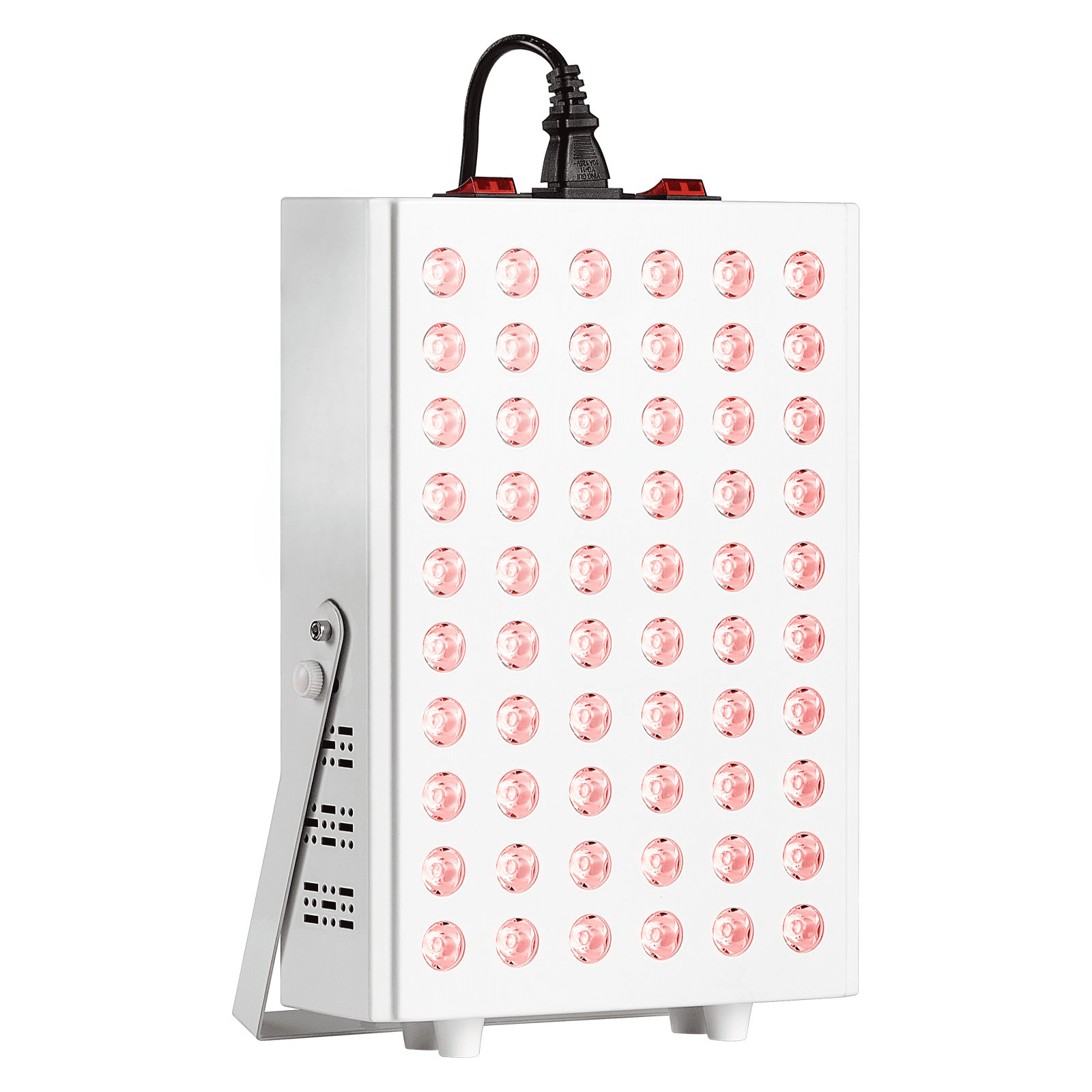 Dr.pedi Red Light Therapy Panel , 60 Dual-Chip LED, 660nm Red & 850nm Near Infrared Combo, High Power 80W Panel for Skin & Body Wellness, 17.3" x 9.4"