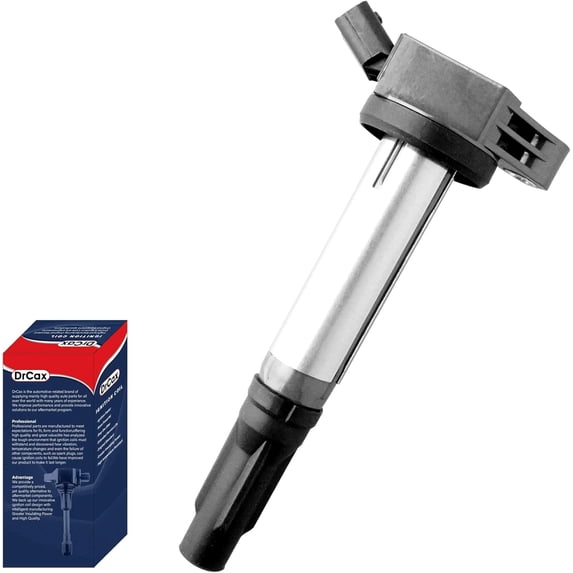 DrCax OEM Ignition Coil UF487 C1601 90919-A2007 Compatible with Lexus Toyota Lotus ES350 RX350 RX450h Avalon Camry Highlander RAV4 Sienna Venza Evora - 3.5L V6 Engines - 1 Pack
