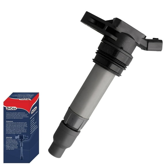 DrCax OEM Ignition Coil UF594 GN10558 Compatible with Land Rover LR2 Volvo S60 S80 V70 XC60 XC70 XC90 Replaces 306842450 5C1734 C1723 3.0L 3.2L L6 - 1 Pack