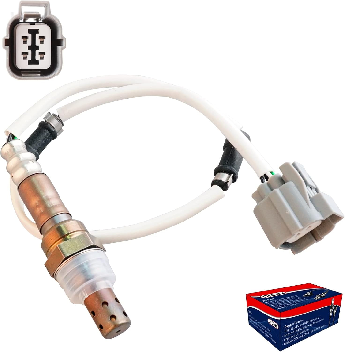 DrCax Oxygen O2 Sensor Heated Air Fuel Ratio Upstream 234-9017 15473 Compatible with Honda 2004-2005 Civic Acura EL 1.7L Replace 2132850 SG1362 SG1858 SU7162 5S5667 36531PLR003
