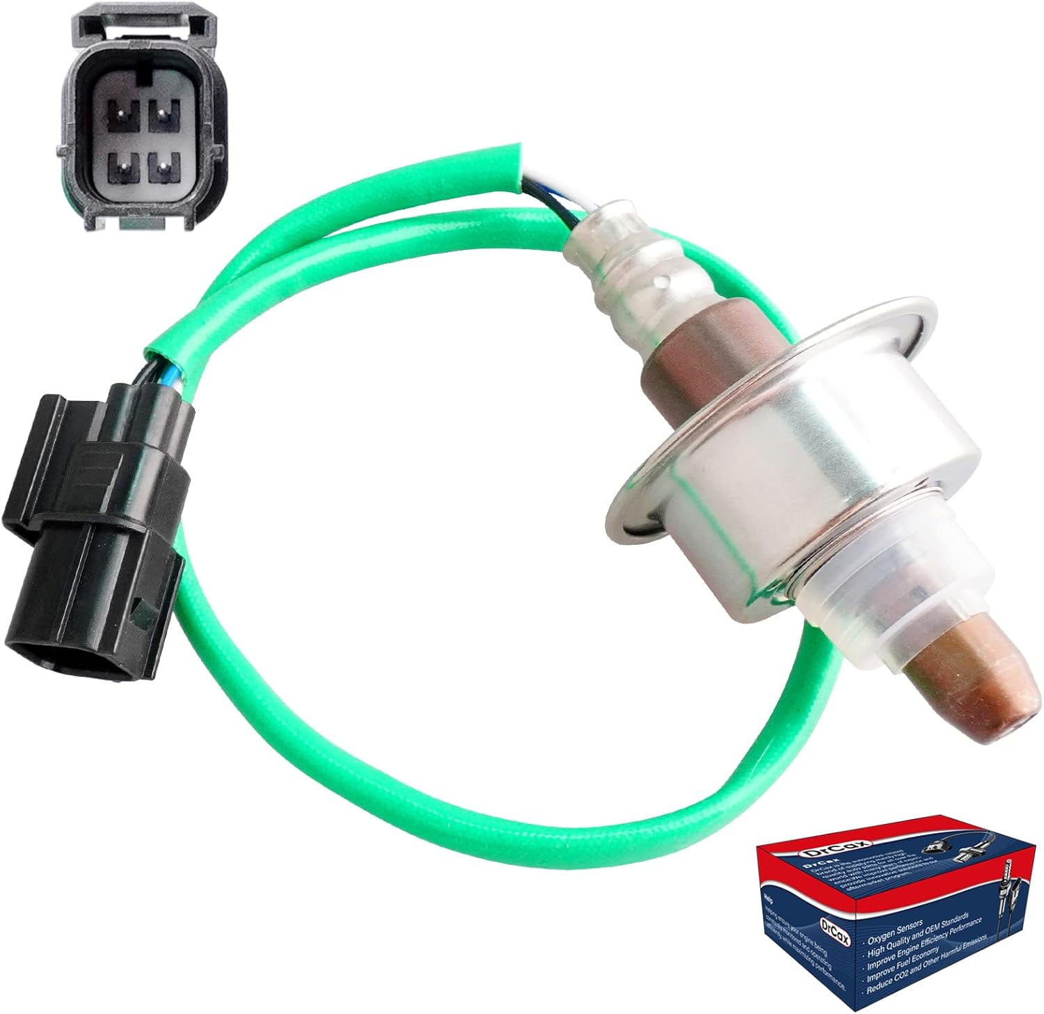 DrCax Oxygen O2 Sensor Heated Air Fuel Ratio Upstream 234-9091 2349091 Compatible with Acura TSX 2009-2014 Accord 2008-2012 CRV 2010-2011 2.4L L4 Replace 2344462 36531-R40-A01 36532R40A01