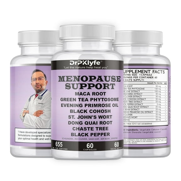 DrPKLyfe Menopause Support Herbal Supplement 60 Capsules