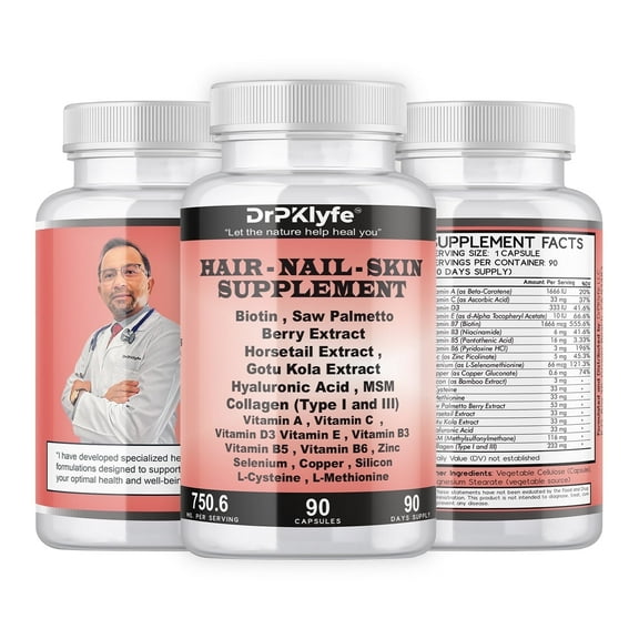 DrPKLyfe's Hair Nail and Skin Health Capsules