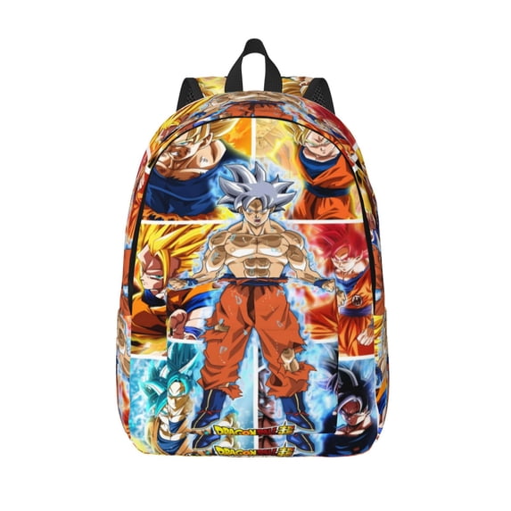 Dra_gon Ball Backpack Canvas Casual Lightweight Backpack Fashion Travel Backpack Laptop Backpack 17.7 Inch And15.7inch