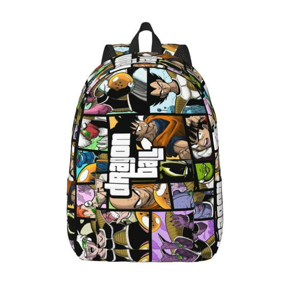 Dra_gon Ball Backpack Canvas Casual Lightweight Backpack Fashion Travel Backpack Laptop Backpack 17.7 Inch And15.7inch