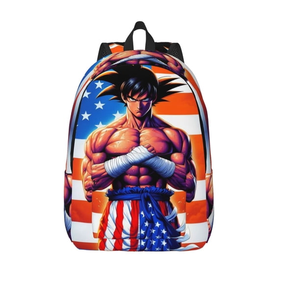 Dra_gon Ball Backpack Canvas Casual Lightweight Backpack Fashion Travel Backpack Laptop Backpack 17.7 Inch And15.7inch