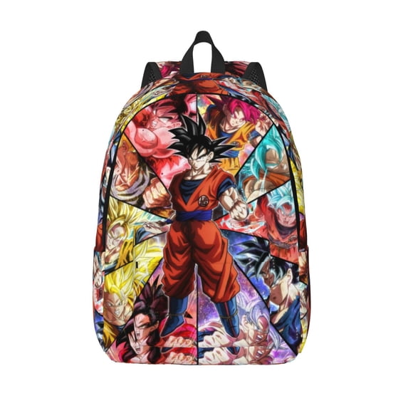 Dra_gon Ball Backpack Canvas Casual Lightweight Backpack Fashion Travel Backpack Laptop Backpack 17.7 Inch And15.7inch
